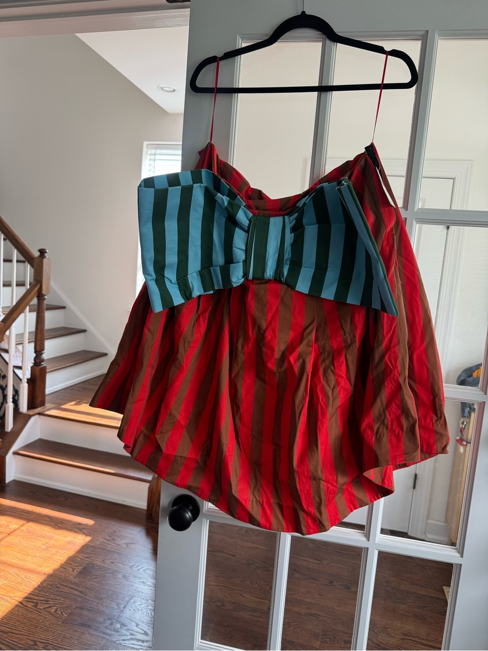 NWT Anthropologie Boyko Millie Strapless Bow Swing Mini Dress - Picture 3 of 9